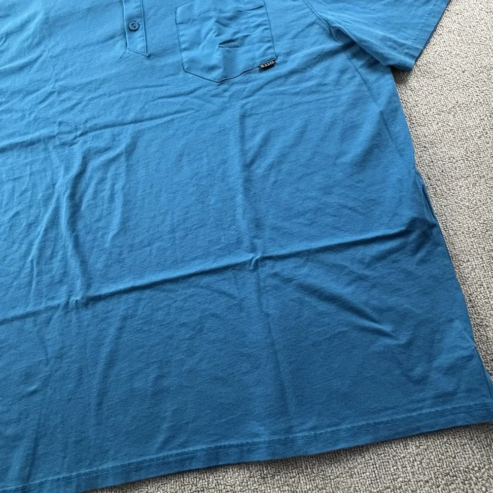 5.11 Tactical Polo Shirt Adult 2XL XXL Blue Short Sleeve Active Casual Men's